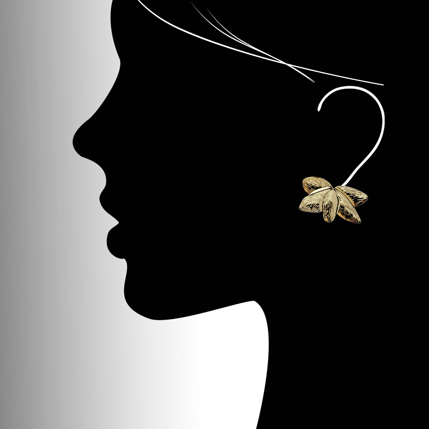 Crafted with the highest quality hypoallergenic stainless steel, these Gold Flower Leaf Stud Earrings are both sustainable and low maintenance. Say goodbye to tarnishing and hello to everyday lightweight comfort. A stylish addition to any outfit.