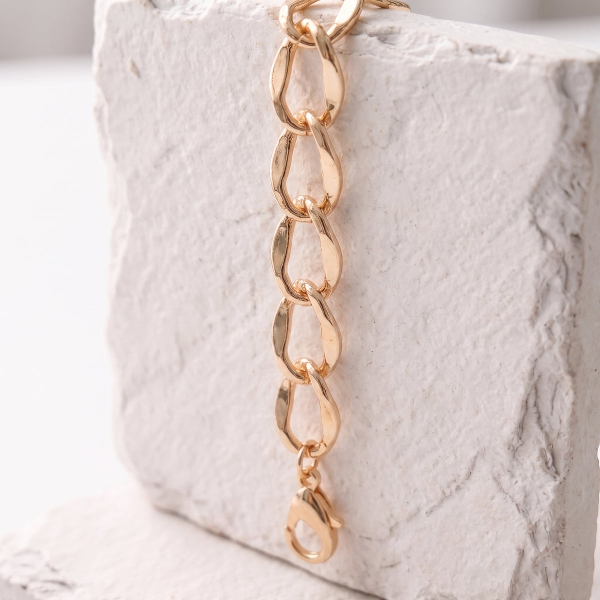 Made with the highest quality hypoallergenic, tarnish-proof stainless steel, our Rose Gold Nova Chain Bracelet are both sustainable and low maintenance. You can wear these lightweight earrings every day without worrying about any allergic reactions or tarnishing. Upgrade your jewelry collection with these timeless and durable studs.