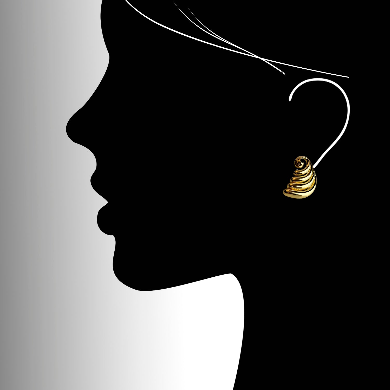 Expertly crafted from hypoallergenic stainless steel, these Large Gold Spiral Stud Earrings are not only sustainable, but also tarnish-proof, making them a low maintenance choice. Their lightweight design adds comfort to their stylish appeal. Upgrade your jewelry collection with the best in quality and design.