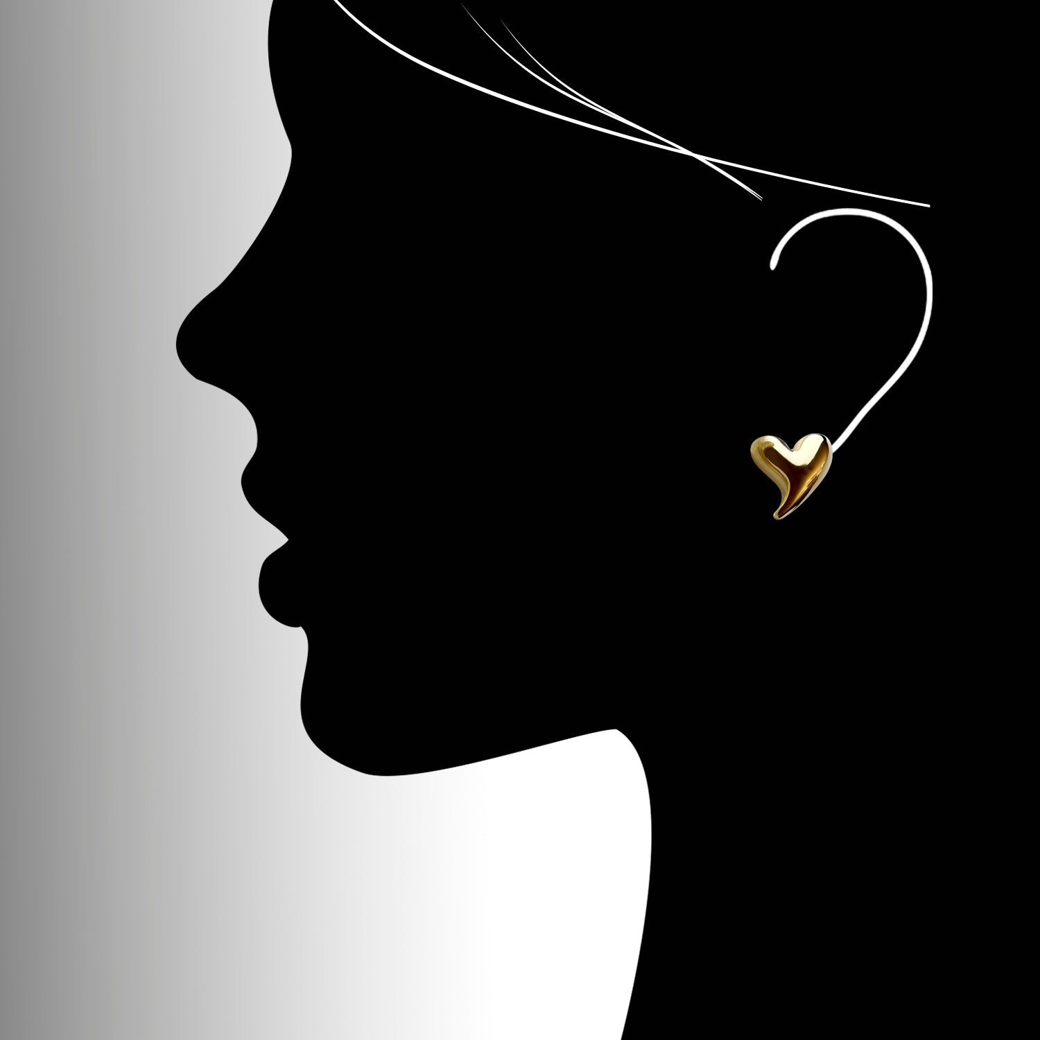 Made from hypoallergenic, tarnish-proof stainless steel, these Golden Heart Stud Earrings are not only sustainable and low maintenance, but also lightweight for comfortable wear. Perfect for those with sensitive ears, these will add a touch of elegance to any outfit.