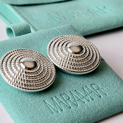 Crafted from the highest quality stainless steel, these Large Silver Hammered Stud Earrings are both hypoallergenic and tarnish-proof, ensuring long-lasting wear. Lightweight and sustainable, they require minimal maintenance. Perfect for everyday wear, these earrings are both stylish and practical.