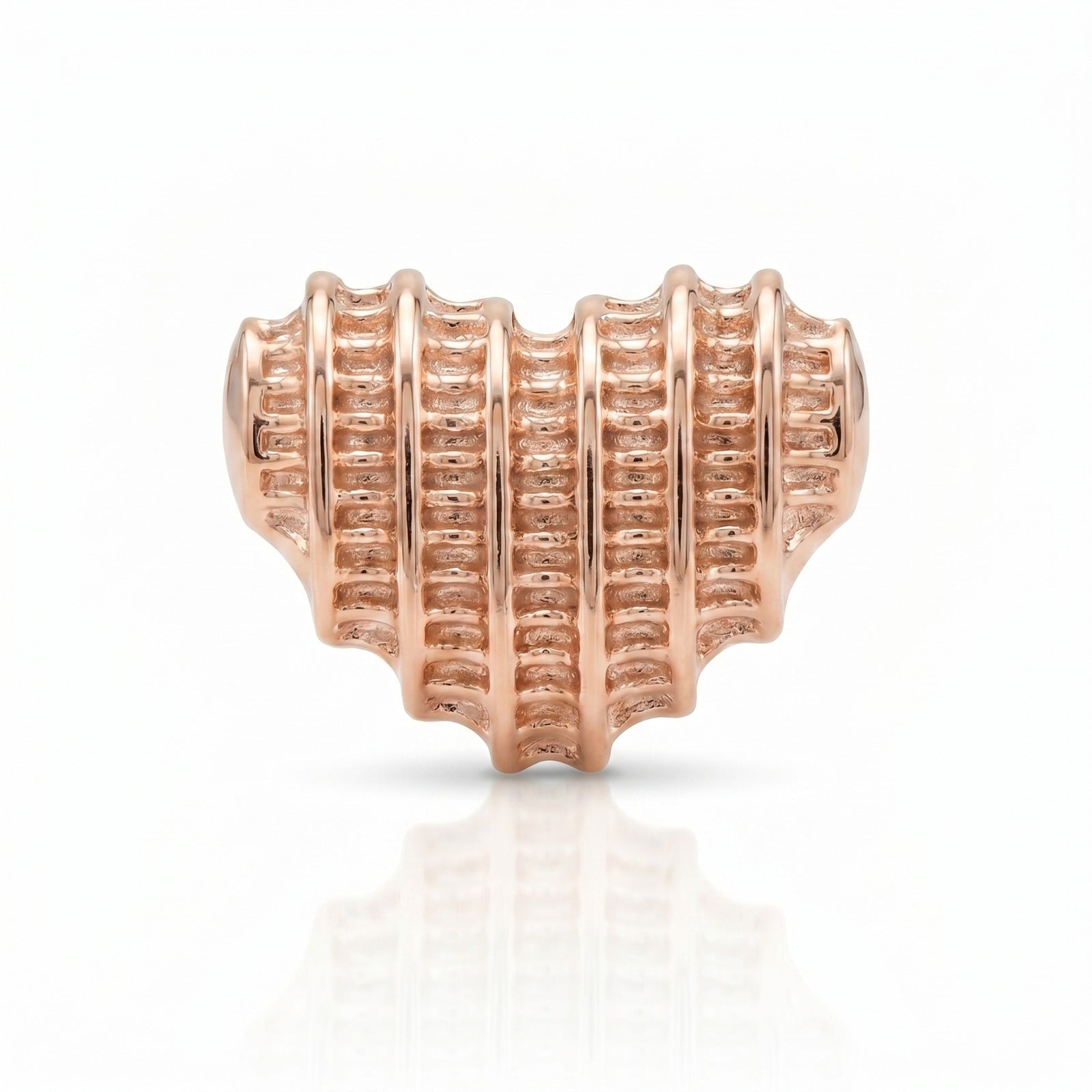 Rose gold heart-shaped earrings premium stainless steel hypoallergenic, waterproof, tarnish-proof, and lightweight