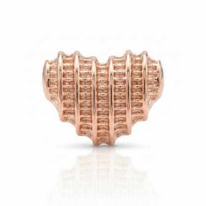 Rose gold heart-shaped earrings premium stainless steel hypoallergenic, waterproof, tarnish-proof, and lightweight