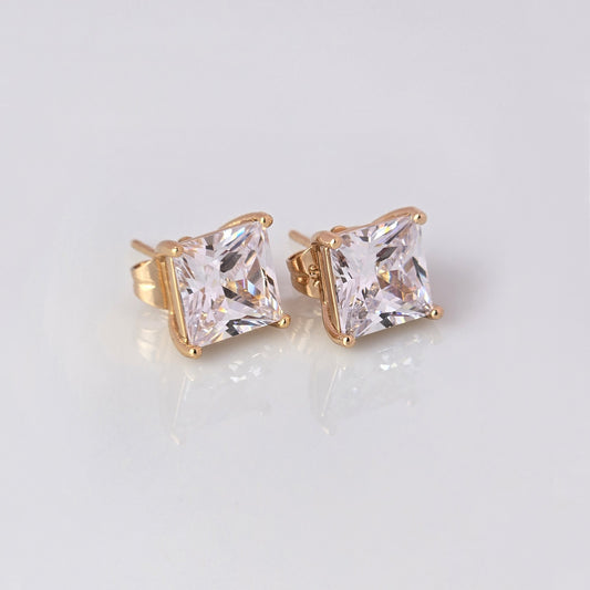 
Upgrade your jewelry collection with our Small Rose Gold Princess Cut Stud Earrings. Crafted from hypoallergenic, tarnish-proof stainless steel, these earrings are both sustainable and low maintenance. Enjoy the lightweight design and timeless beauty of this high-quality piece.