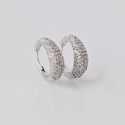 As a product expert, I can confidently assert that these Small Silver Sparkle Huggie Earrings are made of hypoallergenic, tarnish-proof, and sustainable stainless steel. With low maintenance and lightweight design, these earrings are both practical and stylish. Elevate any outfit with the highest quality earrings that offer both comfort and durability.